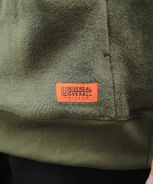 UNIVERSAL OVERALL（ユニバーサルオーバーオール）の「UNIVERSAL OVERALL ユニバーサルオーバーオール U2233218 クルーネック フリースシャツ THERMOLITE（ジャージ・メンズ・オリーブ/ブラック/ベージュ・L/XL/M）」の15枚目の写真
