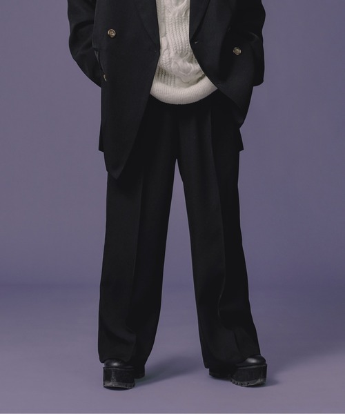 Ellno Loset(エルノロゼット)の「ルーズストレートパンツ/セットアップ対応(スラックス・メンズ・ブラック/ブルーグリーン・SMALL/MEDIUM/LARGE)」の22枚目の写真
