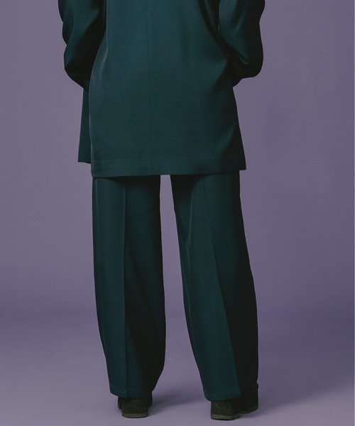Ellno Loset(エルノロゼット)の「ルーズストレートパンツ/セットアップ対応(スラックス・メンズ・ブラック/ブルーグリーン・SMALL/MEDIUM/LARGE)」の8枚目の写真