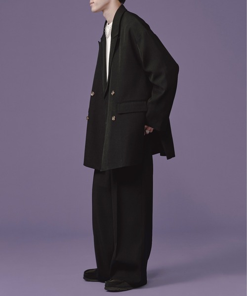 Ellno Loset(エルノロゼット)の「ルーズストレートパンツ/セットアップ対応(スラックス・メンズ・ブラック/ブルーグリーン・SMALL/MEDIUM/LARGE)」の16枚目の写真