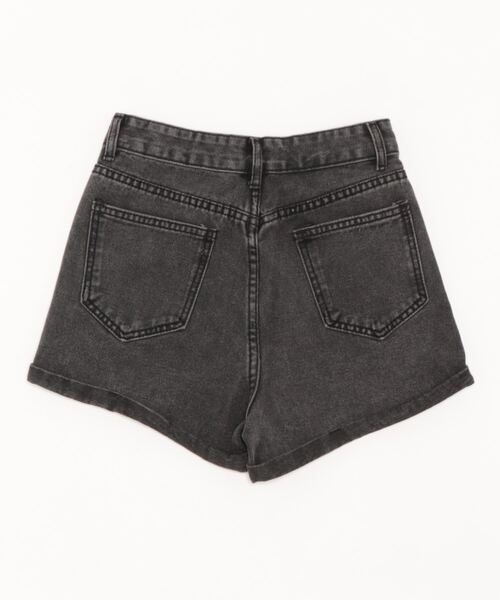 ANAP（アナップ）の「ロールアップデニムショートパンツ（デニムパンツ・レディース・ブルー/ブラック・M/S）」の3枚目の写真