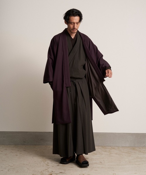 和ROBE（ワローブ）の「【2022冬の和ROBE】YOTEN COAT（その他アウター・メンズ・グレー/ダークパープル/ブラック・2/3）」の19枚目の写真