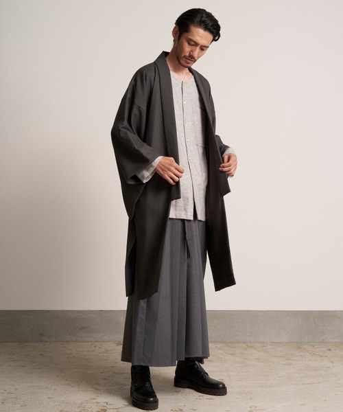 和ROBE（ワローブ）の「【2022冬の和ROBE】YOTEN COAT（その他アウター・メンズ・グレー/ダークパープル/ブラック・2/3）」の12枚目の写真