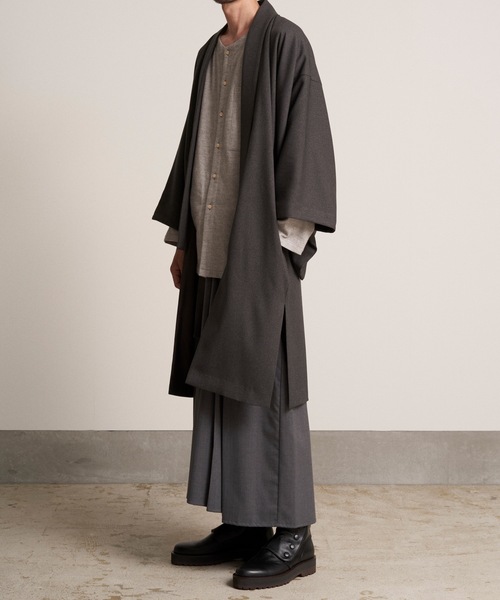 和ROBE（ワローブ）の「【2022冬の和ROBE】YOTEN COAT（その他アウター・メンズ・グレー/ダークパープル/ブラック・2/3）」の14枚目の写真
