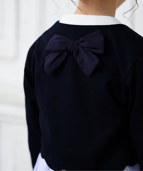 apres les cours（アプレレクール）の「フォーマルボレロ（スーツジャケット・キッズ・オフホワイト/ネイビー・110/120/100/130）」の14枚目の写真