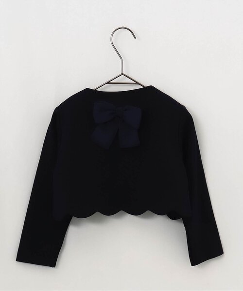 apres les cours（アプレレクール）の「フォーマルボレロ（スーツジャケット・キッズ・オフホワイト/ネイビー・110/120/100/130）」の16枚目の写真