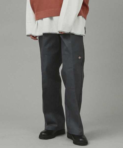 ABAHOUSE（アバハウス）の「【Dickies/ディッキーズ】ダブルニーワークパンツ / スケーターパンツ（チノパンツ・メンズ・チャコールグレー/ベージュ/ネイビー/カーキ/グリーン系その他・34/32/30）」の2枚目の写真