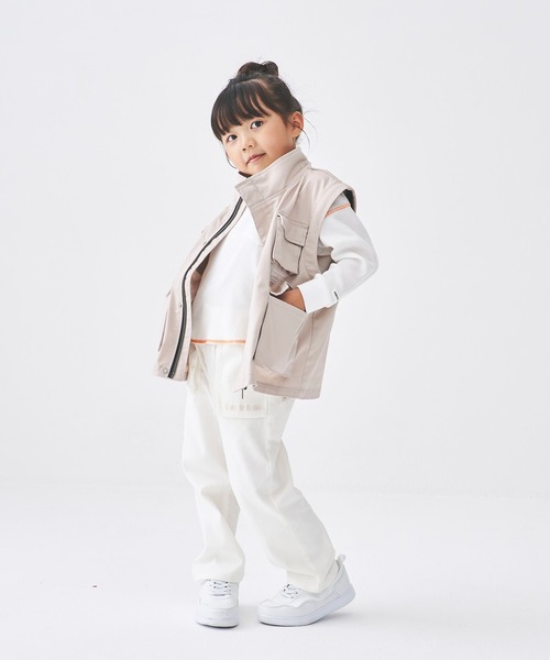 Daddy Oh Daddy（ダディーオーダディー）の「ステッチ配色ワッフル長袖Ｔシャツ（Tシャツ/カットソー・キッズ・イエロー/ホワイト・100/120/140/110/130）」の11枚目の写真