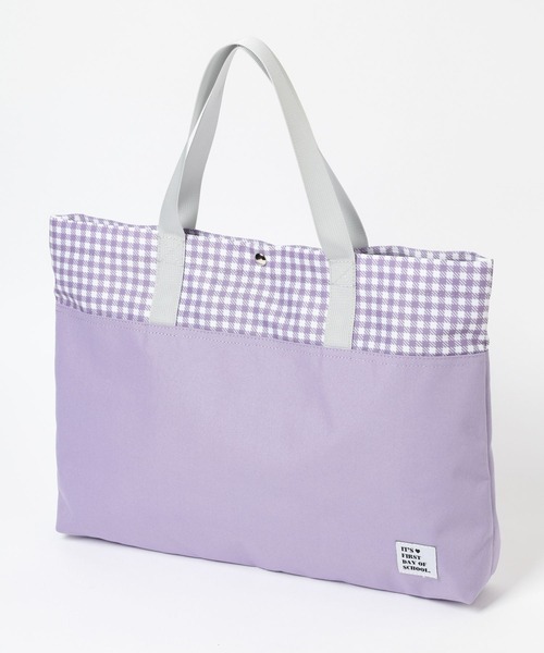 GLOBAL WORK（グローバルワーク）の「洗えるスクールバッグ/182237（トートバッグ・キッズ・ブルー/サックスブルー/ブラック/ブラック系1/パープル/ミント/ブラック系・ONE SIZE）」の7枚目の写真