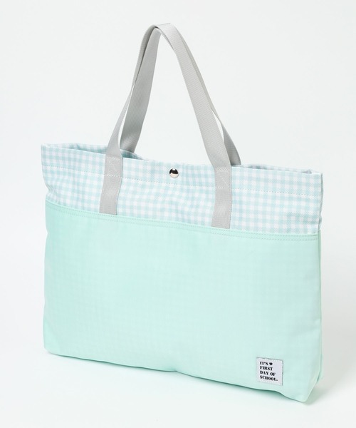 GLOBAL WORK（グローバルワーク）の「洗えるスクールバッグ/182237（トートバッグ・キッズ・ブルー/サックスブルー/ブラック/ブラック系1/パープル/ミント/ブラック系・ONE SIZE）」の4枚目の写真