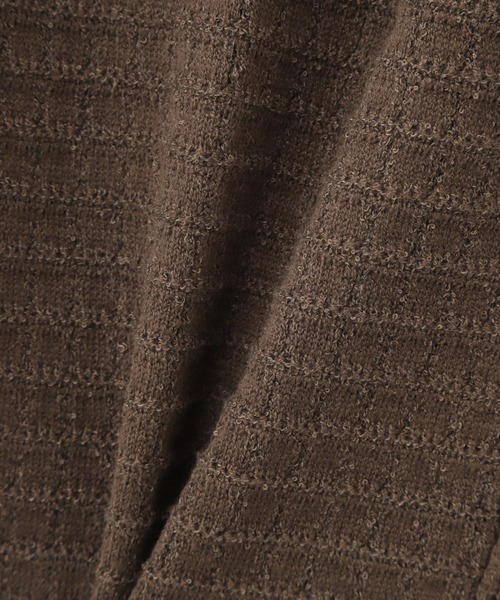 N.（N. Natural Beauty Basic）（エヌエヌナチュラルビューティーベーシック）の「◆ゴールドボタンツイードニットカーデセットアップ（ワンピース・レディース・モカ/ブルー・MEDIUM）」の15枚目の写真