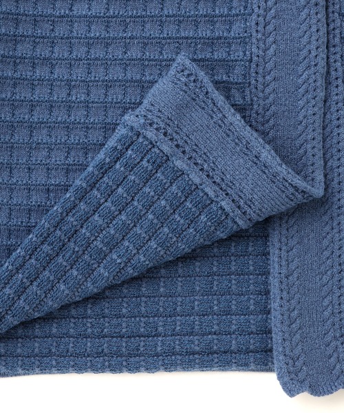 N.（N. Natural Beauty Basic）（エヌエヌナチュラルビューティーベーシック）の「◆ゴールドボタンツイードニットカーデセットアップ（ワンピース・レディース・モカ/ブルー・MEDIUM）」の19枚目の写真