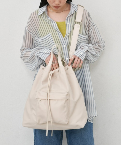 Aunt Marie's(アントマリーズ)の「コンビBIGマザーズバッグ / ショルダーバッグ / トートバッグ(マザーズバッグ・レディース・アイボリー/ブラック・FREE)」の11枚目の写真