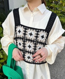 かぎ針編みビスチェ