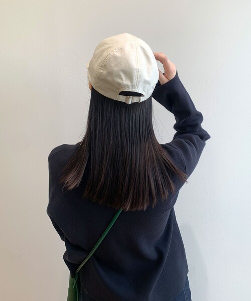 OPAQUE.CLIP（オペークドットクリップ）の「◆ナイロンCAP【軽量/撥水加工】（キャップ・レディース・ベージュ/オフホワイト/ブラック・00）」の4枚目の写真