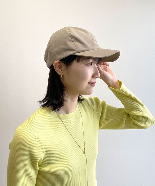 OPAQUE.CLIP（オペークドットクリップ）の「◆ナイロンCAP【軽量/撥水加工】（キャップ・レディース・ベージュ/オフホワイト/ブラック・00）」の7枚目の写真