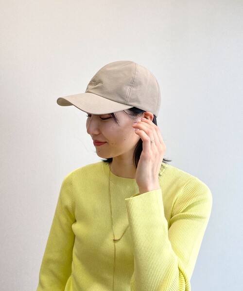 OPAQUE.CLIP（オペークドットクリップ）の「◆ナイロンCAP【軽量/撥水加工】（キャップ・レディース・ベージュ/オフホワイト/ブラック・00）」の18枚目の写真