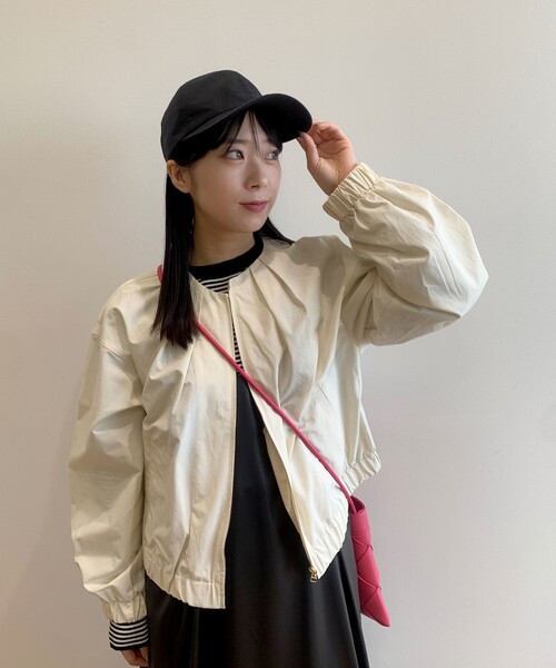 OPAQUE.CLIP（オペークドットクリップ）の「◆ナイロンCAP【軽量/撥水加工】（キャップ・レディース・ベージュ/オフホワイト/ブラック・00）」の19枚目の写真