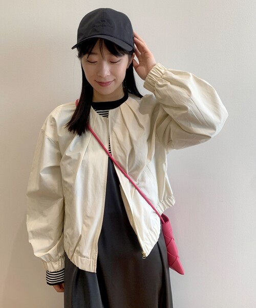 OPAQUE.CLIP（オペークドットクリップ）の「◆ナイロンCAP【軽量/撥水加工】（キャップ・レディース・ベージュ/オフホワイト/ブラック・00）」の22枚目の写真