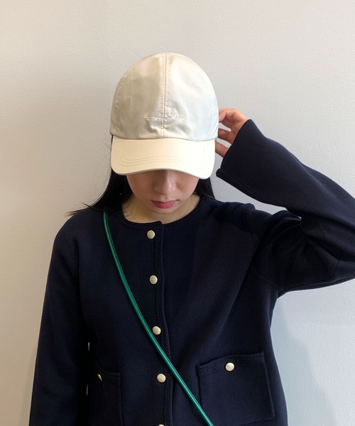 OPAQUE.CLIP（オペークドットクリップ）の「◆ナイロンCAP【軽量/撥水加工】（キャップ・レディース・ベージュ/オフホワイト/ブラック・00）」の11枚目の写真