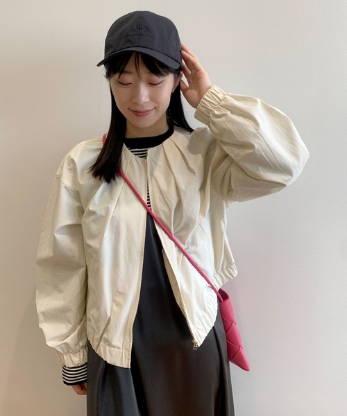 OPAQUE.CLIP（オペークドットクリップ）の「◆ナイロンCAP【軽量/撥水加工】（キャップ・レディース・ベージュ/オフホワイト/ブラック・00）」の13枚目の写真