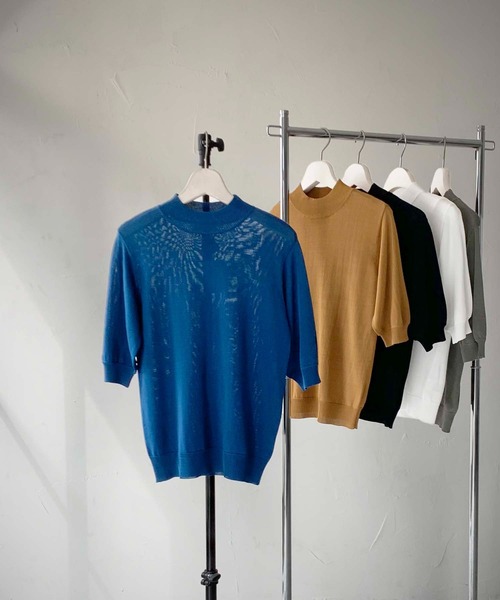 cheriella（シェリエラ）の「【cheriella】WEB限定ベーシックサマーニット３ WEB LIMITED BASIC SUMMER KNIT 3（ニット/セーター・レディース・オフホワイト/ブルー/ブラック/カーキ/マスタード/チャコールグレー・M）」の14枚目の写真