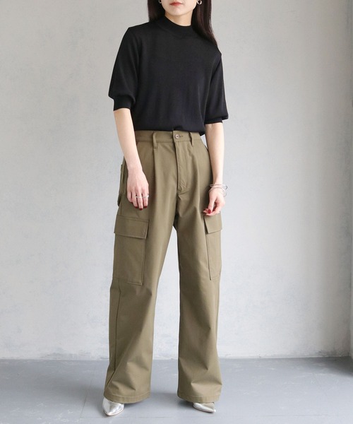 cheriella（シェリエラ）の「【cheriella】WEB限定ベーシックサマーニット３ WEB LIMITED BASIC SUMMER KNIT 3（ニット/セーター・レディース・オフホワイト/ブルー/ブラック/カーキ/マスタード/チャコールグレー・M）」の21枚目の写真