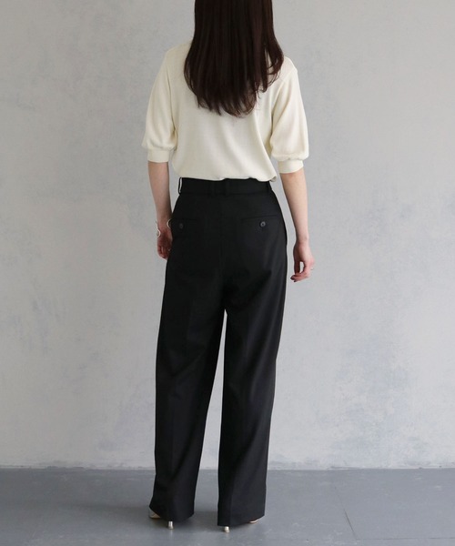 cheriella（シェリエラ）の「【cheriella】WEB限定ベーシックサマーニット３ WEB LIMITED BASIC SUMMER KNIT 3（ニット/セーター・レディース・オフホワイト/ブルー/ブラック/カーキ/マスタード/チャコールグレー・M）」の22枚目の写真