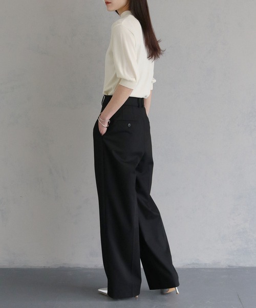 cheriella（シェリエラ）の「【cheriella】WEB限定ベーシックサマーニット３ WEB LIMITED BASIC SUMMER KNIT 3（ニット/セーター・レディース・オフホワイト/ブルー/ブラック/カーキ/マスタード/チャコールグレー・M）」の21枚目の写真