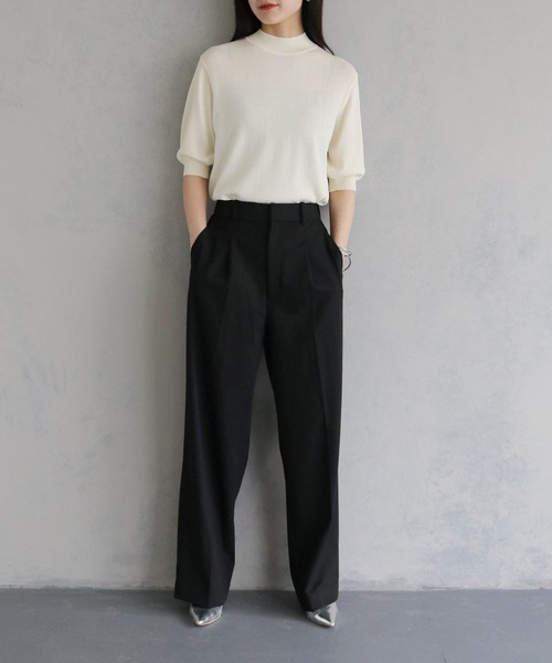 cheriella（シェリエラ）の「【cheriella】WEB限定ベーシックサマーニット３ WEB LIMITED BASIC SUMMER KNIT 3（ニット/セーター・レディース・オフホワイト/ブルー/ブラック/カーキ/マスタード/チャコールグレー・M）」の20枚目の写真