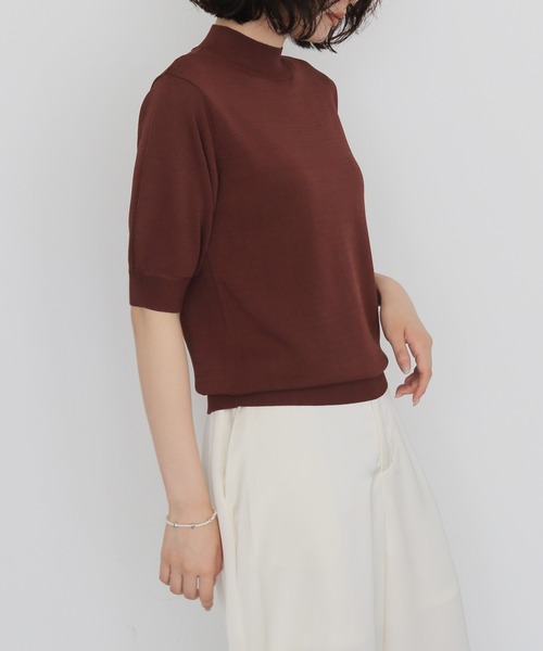 cheriella（シェリエラ）の「【cheriella】新色追加！WEB限定ベーシックサマーニット３ WEB LIMITED BASIC SUMMER KNIT 3（ニット/セーター・レディース・オフホワイト/ブルー/ブラック/カーキ/マスタード/チャコールグレー/ブラウン/杢グレー・M）」の20枚目の写真