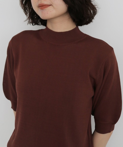 cheriella（シェリエラ）の「【cheriella】新色追加！WEB限定ベーシックサマーニット３ WEB LIMITED BASIC SUMMER KNIT 3（ニット/セーター・レディース・オフホワイト/ブルー/ブラック/カーキ/マスタード/チャコールグレー/ブラウン/杢グレー・M）」の16枚目の写真