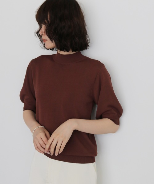 cheriella（シェリエラ）の「【cheriella】新色追加！WEB限定ベーシックサマーニット３ WEB LIMITED BASIC SUMMER KNIT 3（ニット/セーター・レディース・オフホワイト/ブルー/ブラック/カーキ/マスタード/チャコールグレー/ブラウン/杢グレー・M）」の19枚目の写真