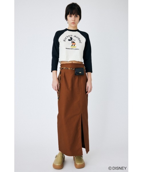 MOUSSY(マウジー)の「HIGH SLIT LONG スカート(スカート・レディース・ブラック/ブラウン/ライトベージュ・0/1/2)」の5枚目の写真