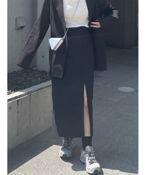 MOUSSY(マウジー)の「HIGH SLIT LONG スカート(スカート・レディース・ブラック/ブラウン/ライトベージュ・0/1/2)」の21枚目の写真