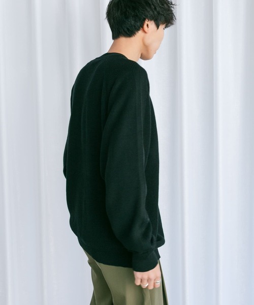 Couleur Meler（クルールメリー）の「Couleur Meler なかじ　リネンコットンニット（ニット/セーター・メンズ・ブラック/オレンジ/ピンク・MEDIUM/LARGE）」の18枚目の写真