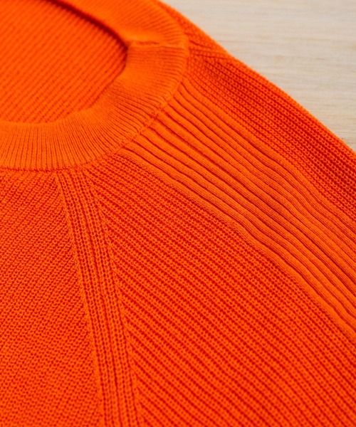 Couleur Meler（クルールメリー）の「Couleur Meler なかじ　リネンコットンニット（ニット/セーター・メンズ・ブラック/オレンジ/ピンク・MEDIUM/LARGE）」の22枚目の写真