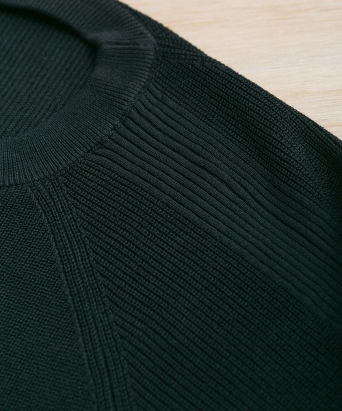 Couleur Meler（クルールメリー）の「Couleur Meler なかじ　リネンコットンニット（ニット/セーター・メンズ・ブラック/オレンジ/ピンク・MEDIUM/LARGE）」の5枚目の写真