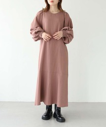 HER CLOSET | 【shemoshelly】WEB限定ボリュームスリーブマーメイドワンピース(ワンピース)