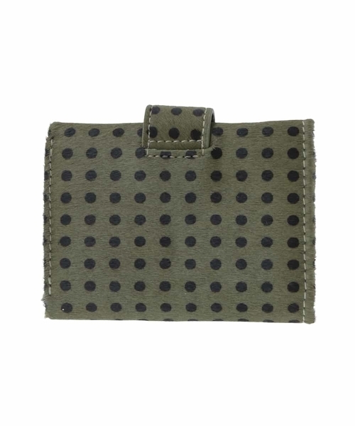 【セール】ホースヘア ドット柄三つ折り財布（財布）｜MK MICHEL KLEIN（エムケーミッシェルクラン）
