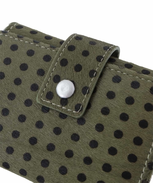 【セール】ホースヘア ドット柄三つ折り財布（財布）｜MK MICHEL KLEIN（エムケーミッシェルクラン）
