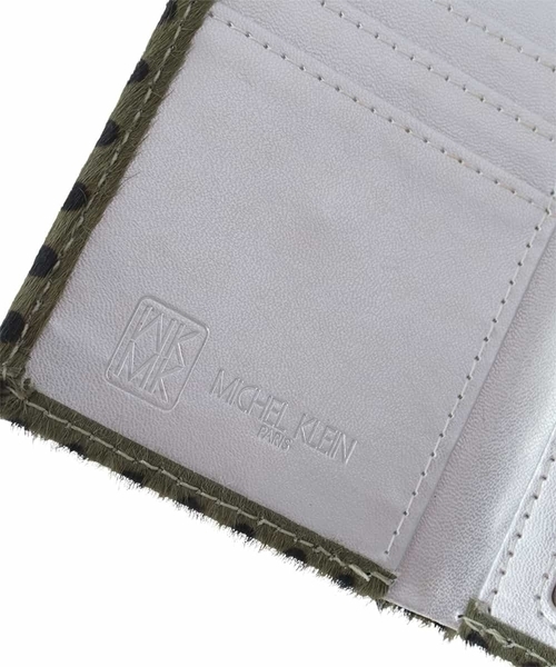 【セール】ホースヘア ドット柄三つ折り財布（財布）｜MK MICHEL KLEIN（エムケーミッシェルクラン）