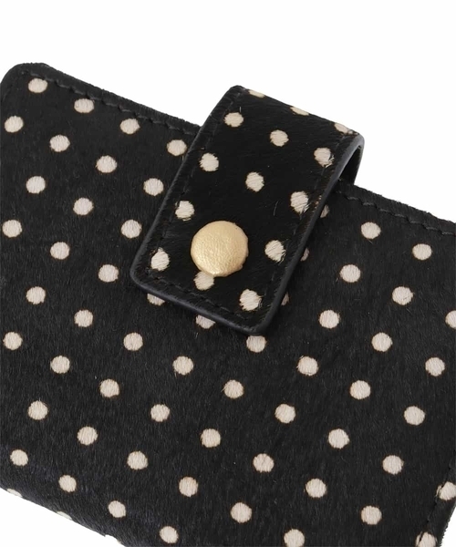 【セール】ホースヘア ドット柄三つ折り財布（財布）｜MK MICHEL KLEIN（エムケーミッシェルクラン）
