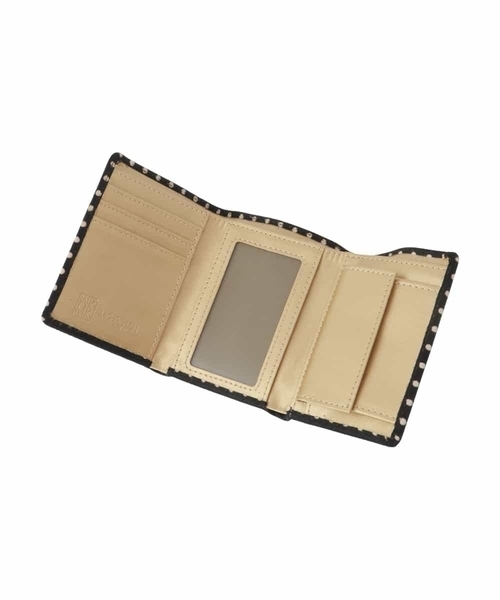 【セール】ホースヘア ドット柄三つ折り財布（財布）｜MK MICHEL KLEIN（エムケーミッシェルクラン）