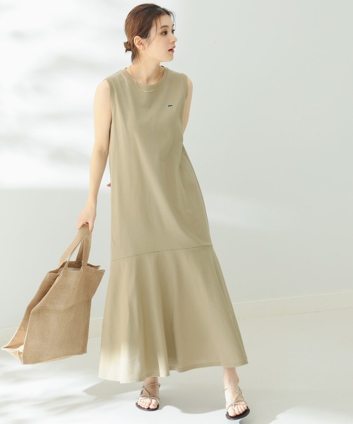 LACOSTE（ラコステ）の「LACOSTE for B:MING by BEAMS / 別注 カノコ ノースリーブ ワンピース（ワンピース・レディース・ブルー/ブラック/ベージュ/グリーン・SMALL/MEDIUM）」の11枚目の写真