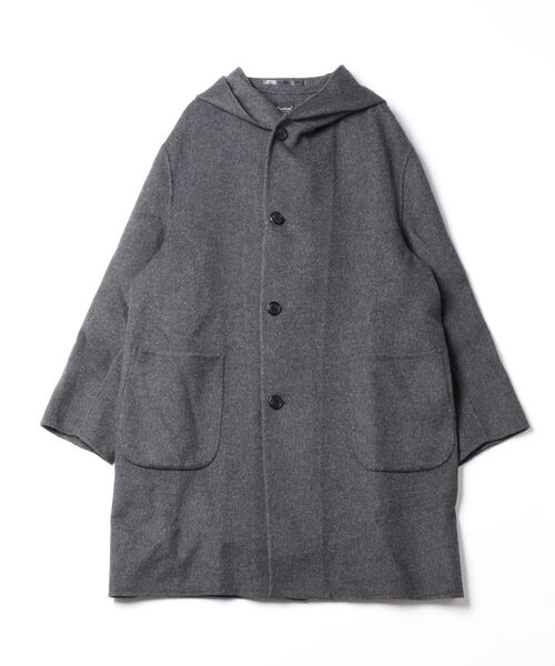 ORCIVAL(オーシバル)の「ORCIVAL/オーシバル リバーウール フーデッドコート REVER WOOL HOODED COAT OR-A0241 WFB(ダッフルコート・メンズ・ネイビー/チャコール・5)」の2枚目の写真