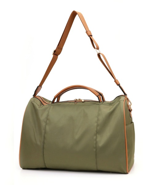 MIAN （ミアン）の「【MIAN】ナイロン2wayビッグボストンバッグ キャリーオン トラベルバッグ 2221-140-1（ボストンバッグ・レディース・グレイッシュベージュ/カーキ/ブラック・FREE）」の6枚目の写真