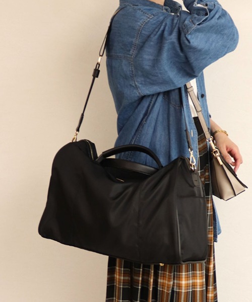 MIAN （ミアン）の「【MIAN】ナイロン2wayビッグボストンバッグ キャリーオン トラベルバッグ 2221-140-1（ボストンバッグ・レディース・グレイッシュベージュ/カーキ/ブラック・FREE）」の15枚目の写真