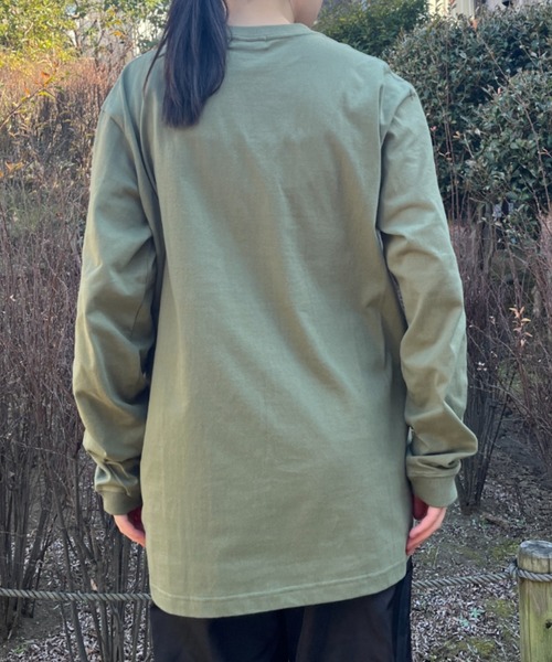 BROKEN BASE（ブロークンベース）の「BROKEN BASEロゴロンT（Tシャツ/カットソー・メンズ・オリーブ/ライトブルー/アッシュグレー/ホワイト/ネイビー・MEDIUM/LARGE）」の17枚目の写真