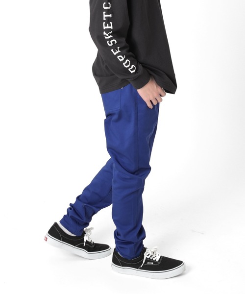 GLAZOS（グラソス）の「【ラクパン】[テーパード]TCカラーツイル・アクティブパンツ（その他パンツ・キッズ・カーキ/ブルー/ベージュ/グレー/ブラック・140cm/150cm/170cm/130cm/160cm）」の5枚目の写真